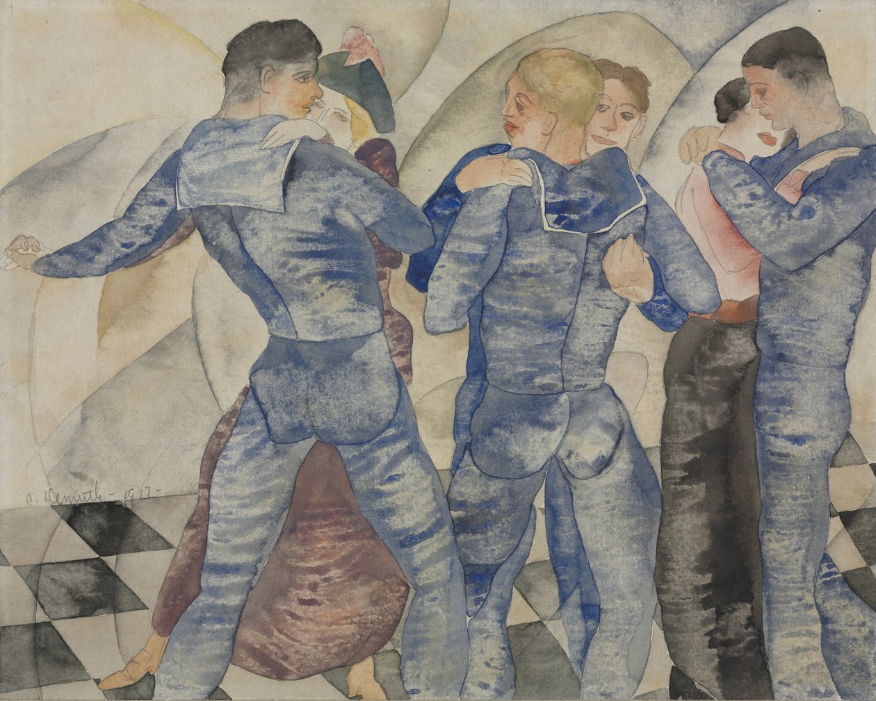 Marineros bailarines de Charles Demuth