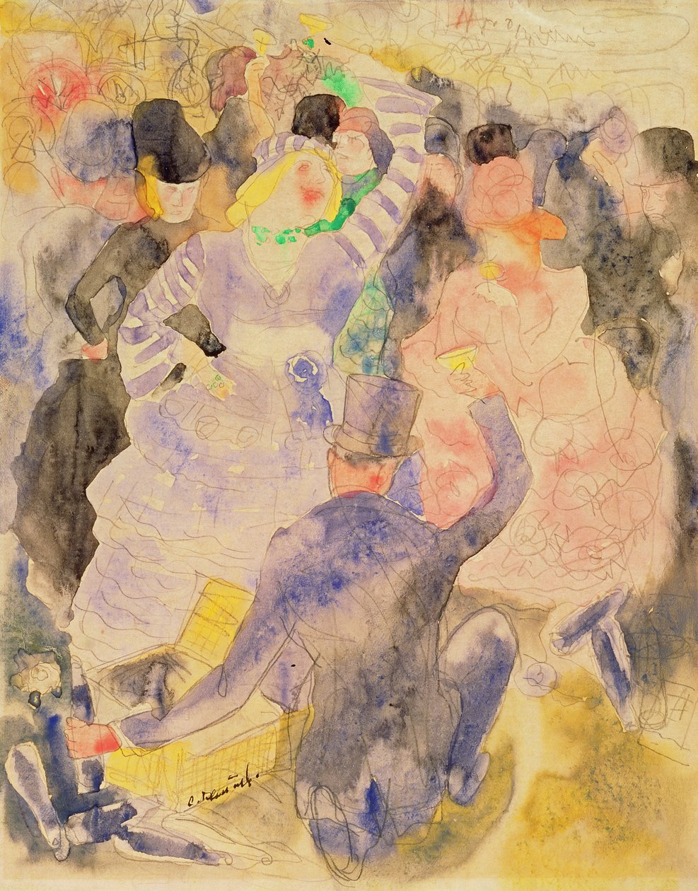 Dibujo para Nana de Zola, 1915-16 de Charles Demuth