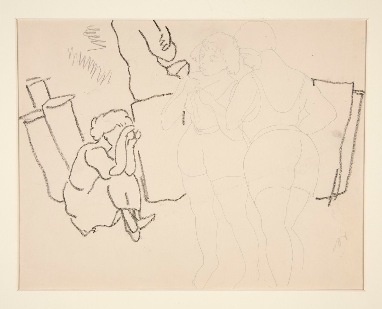 Cuatro figuras en la playa, probablemente en Provincetown de Charles Demuth
