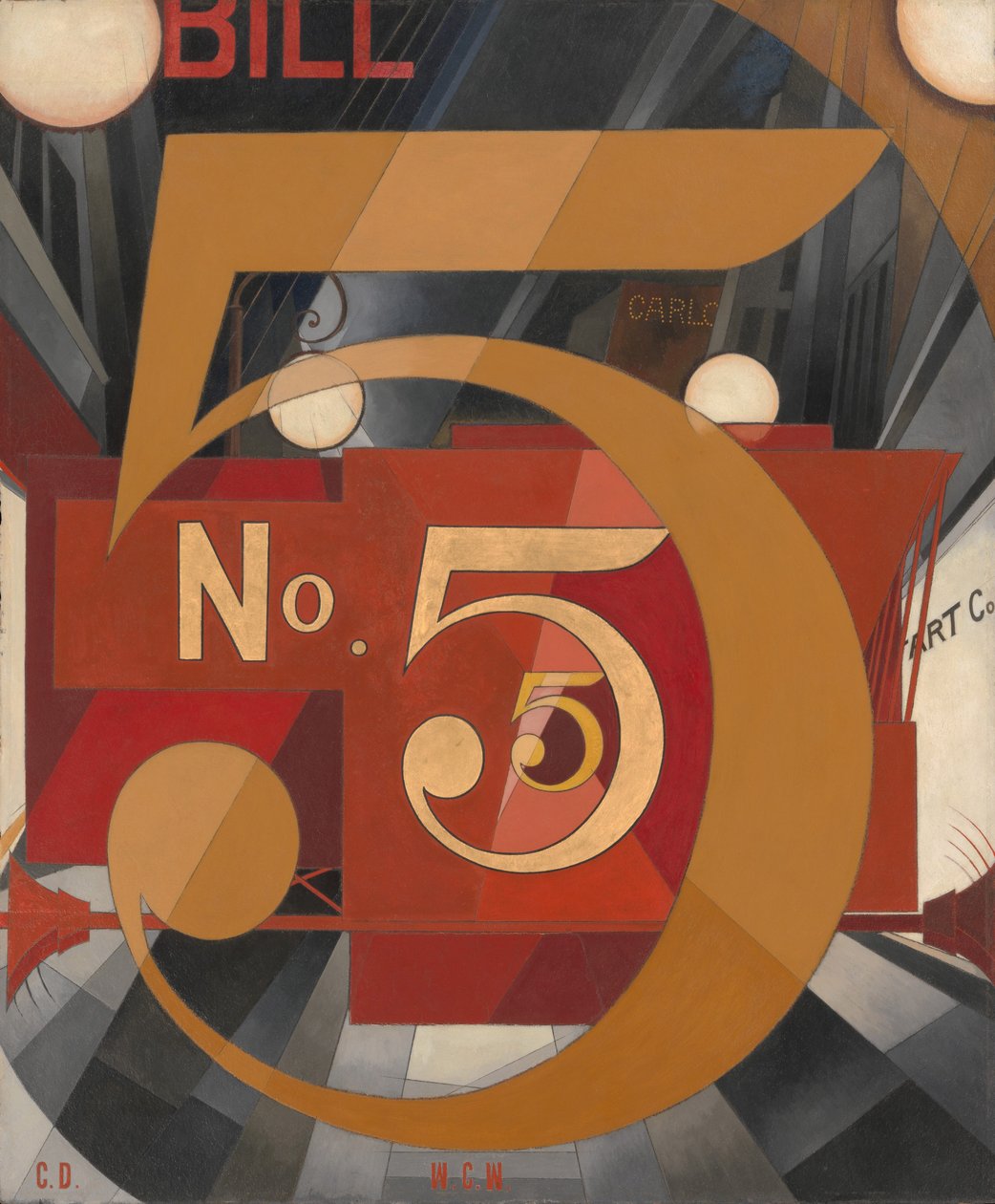 Vi la figura 5 en oro de Charles Demuth