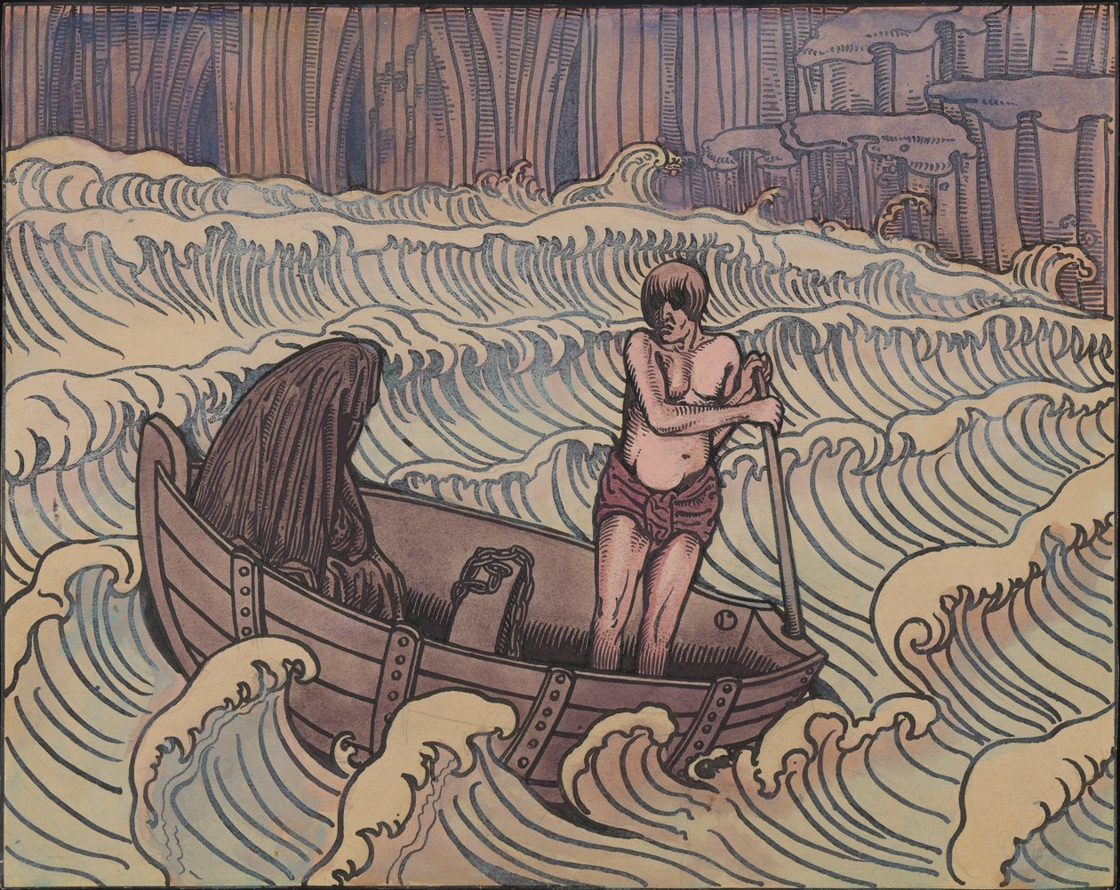 Caronte, ca 1896 de Charles Doudelet