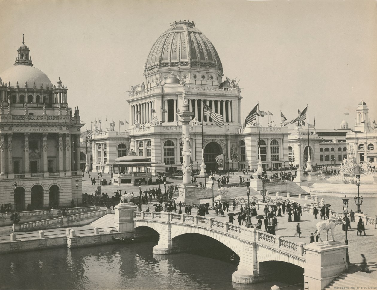 Edificio de Administración en la Exposición Mundial Colombina, Chicago, 1893 de Charles Dudley Arnold