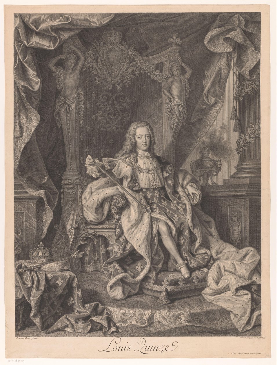 Retrato de Luis XV de Francia de Charles Dupuis