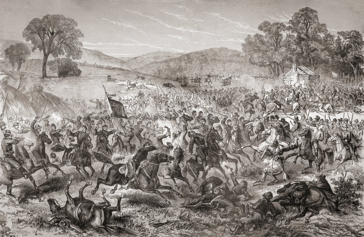 Batalla de Boonsboro, Maryland, 8 de julio de Charles E.H. (after) Bonwill