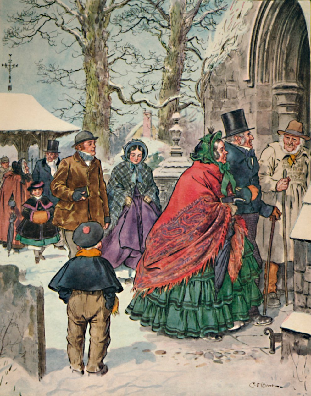 De Navidad. Ensayos de Alexander Smith Dreamthorp, 1862, 1923 de Charles Edmund Brock