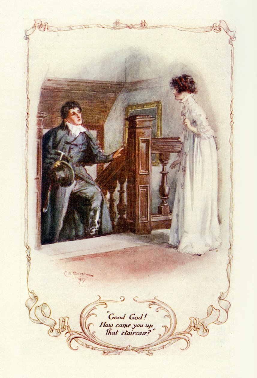 ¡Dios mío! ¿Cómo subiste por esa escalera? 1907 de Charles Edmund Brock