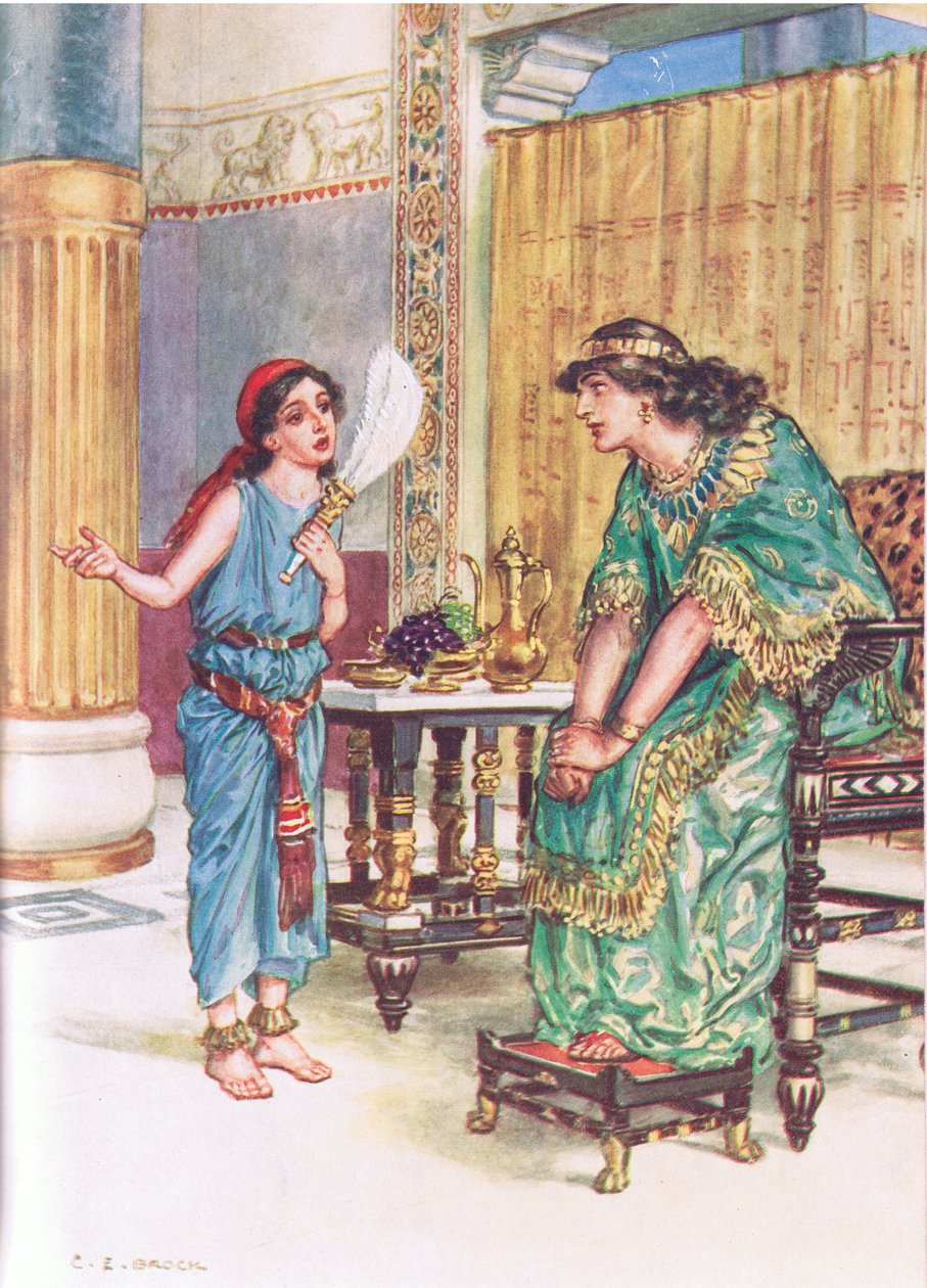 Ilustración de A través de la Biblia, publicado en 1928 de Charles Edmund Brock