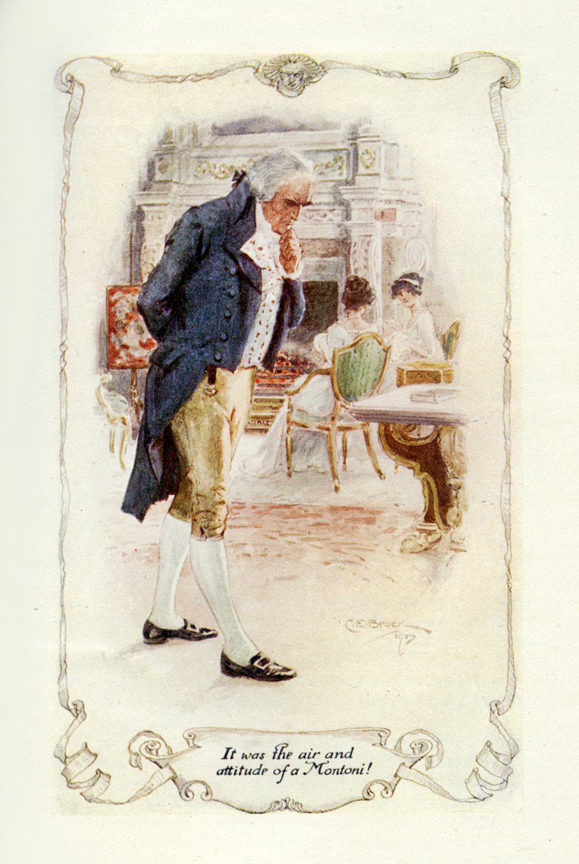 Era el aire y la actitud de un Montoni, 1907 de Charles Edmund Brock
