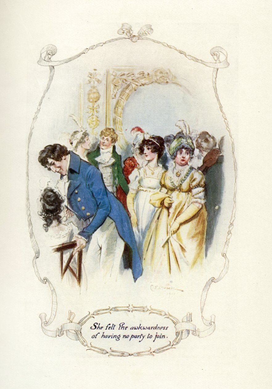 Sintió la incomodidad de no tener un grupo al que unirse, 1907 de Charles Edmund Brock