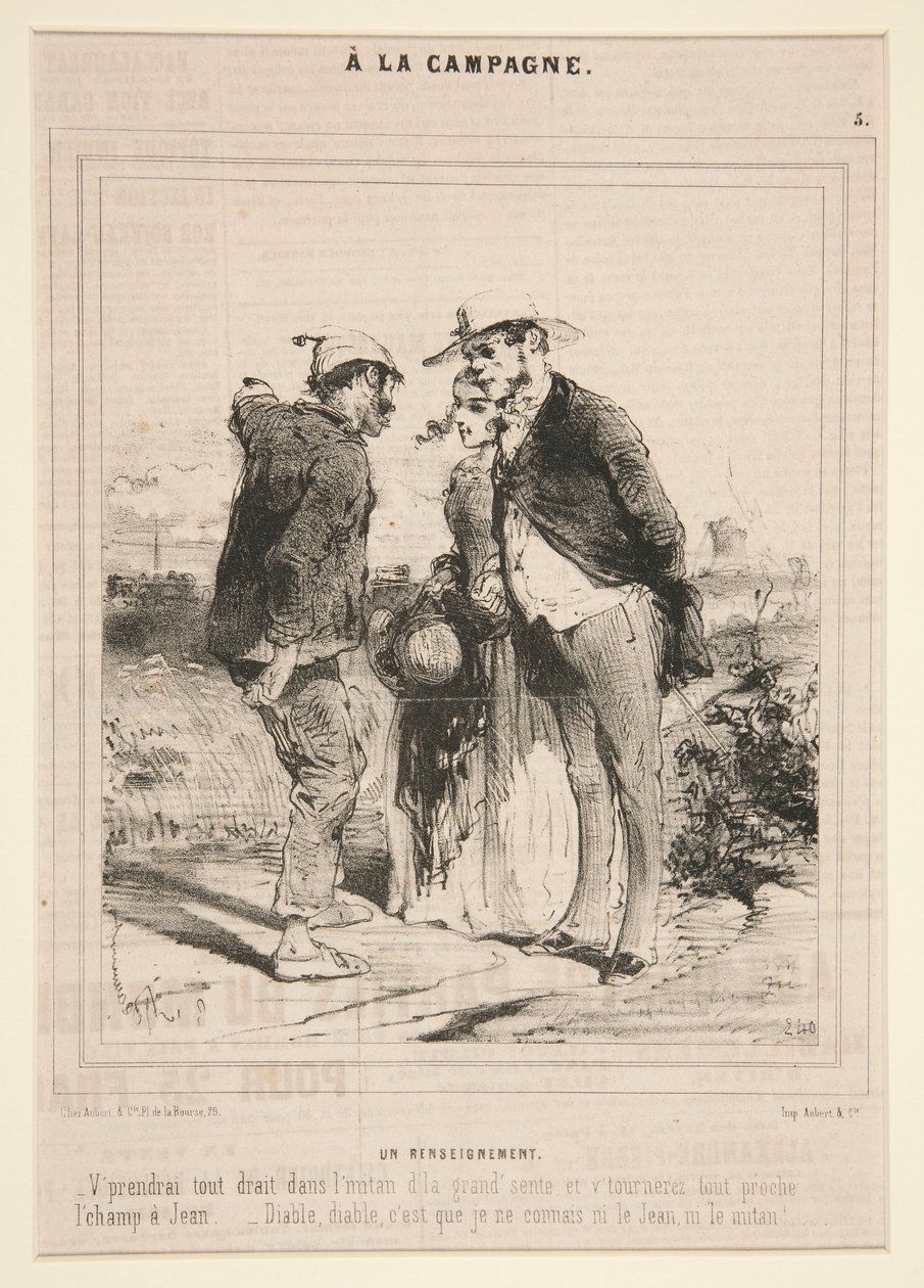 Una Inteligencia (Información), de la serie A la Campagne de Charles Edouard de Beaumont