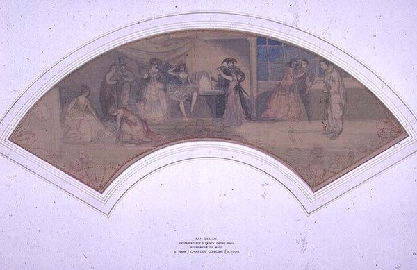 Preparativos para un baile de disfraces de Charles Edward Conder