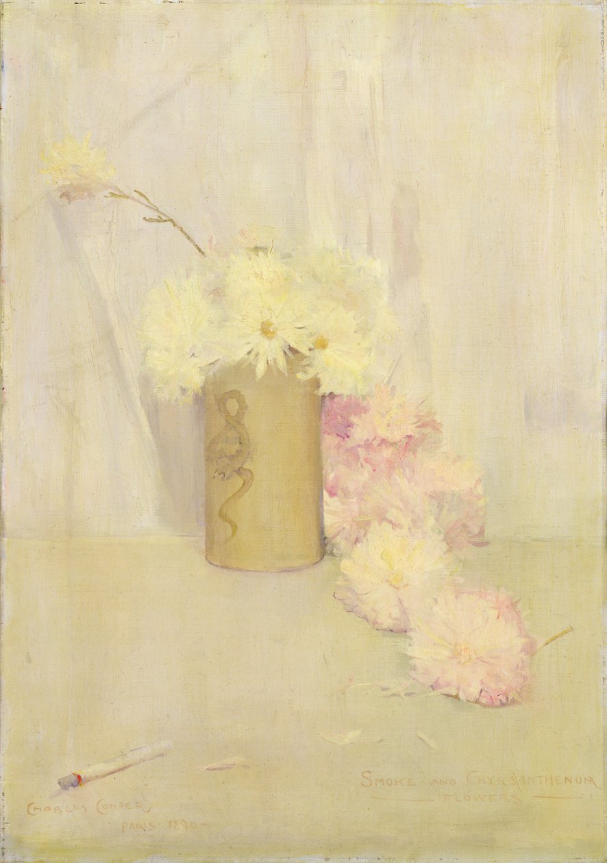 Humo y flores de crisantemo de Charles Edward Conder