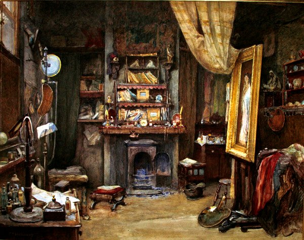 El estudio del artista de Charles Edward Holloway