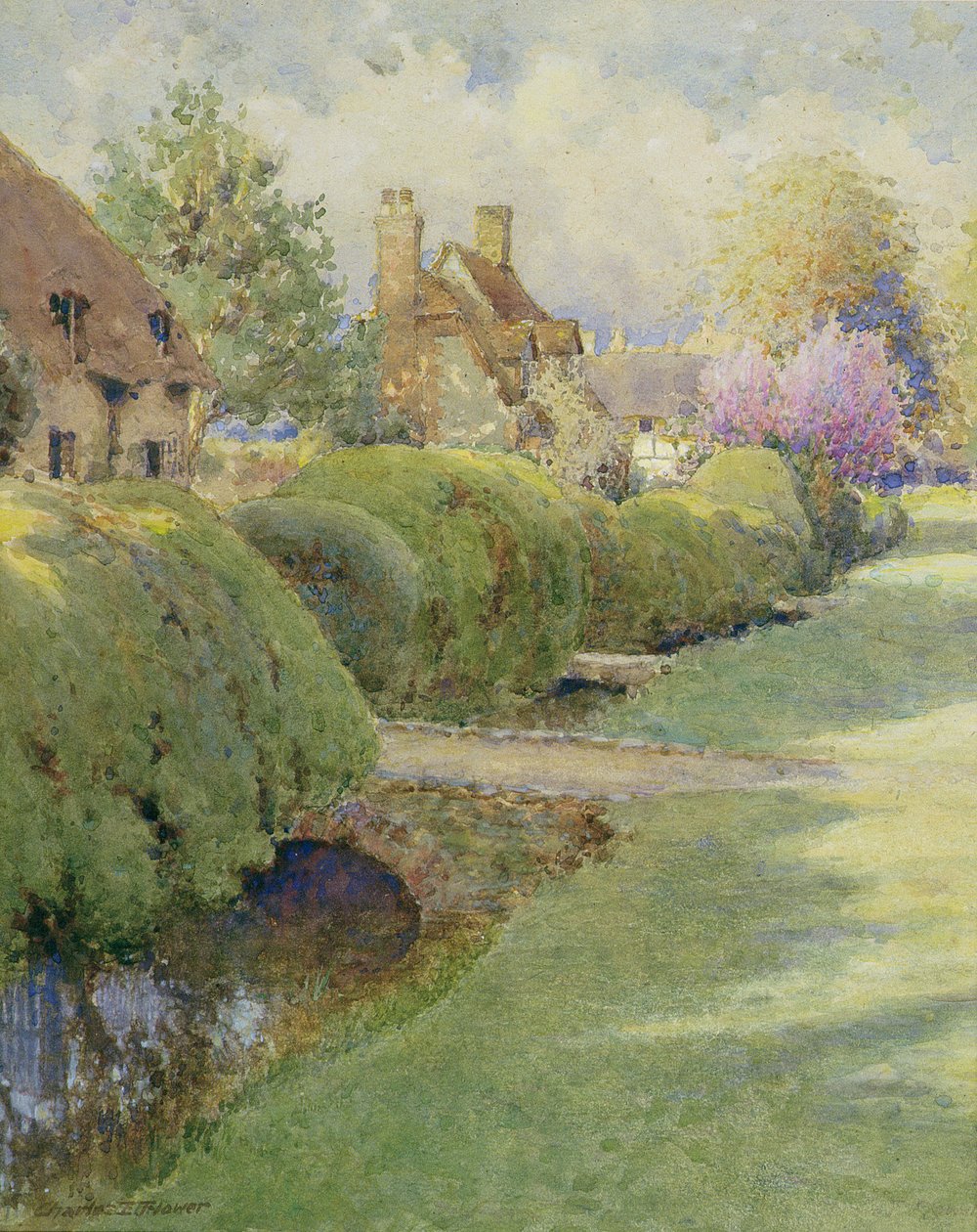 El Seto de Caja, Warborough, Oxon de Charles Edwin Flower