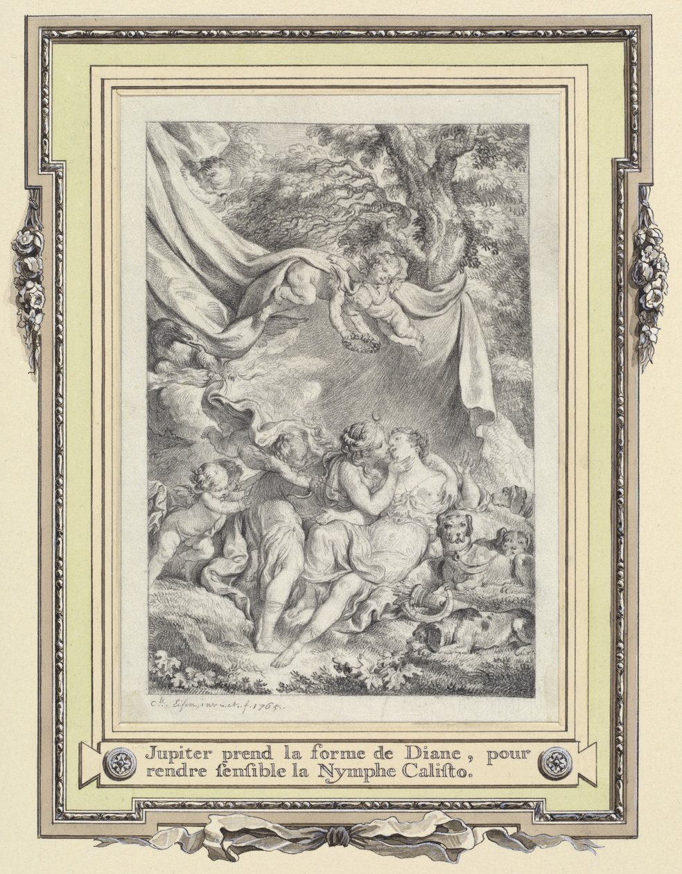 Júpiter y Calisto de Charles Eisen