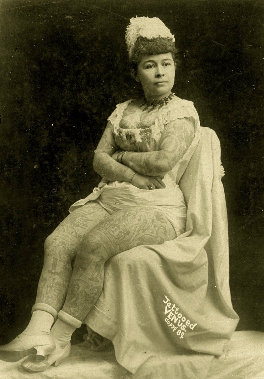 Retrato de Annie Howard, La Dama Tatuada, c.1903 de Charles Eisenmann