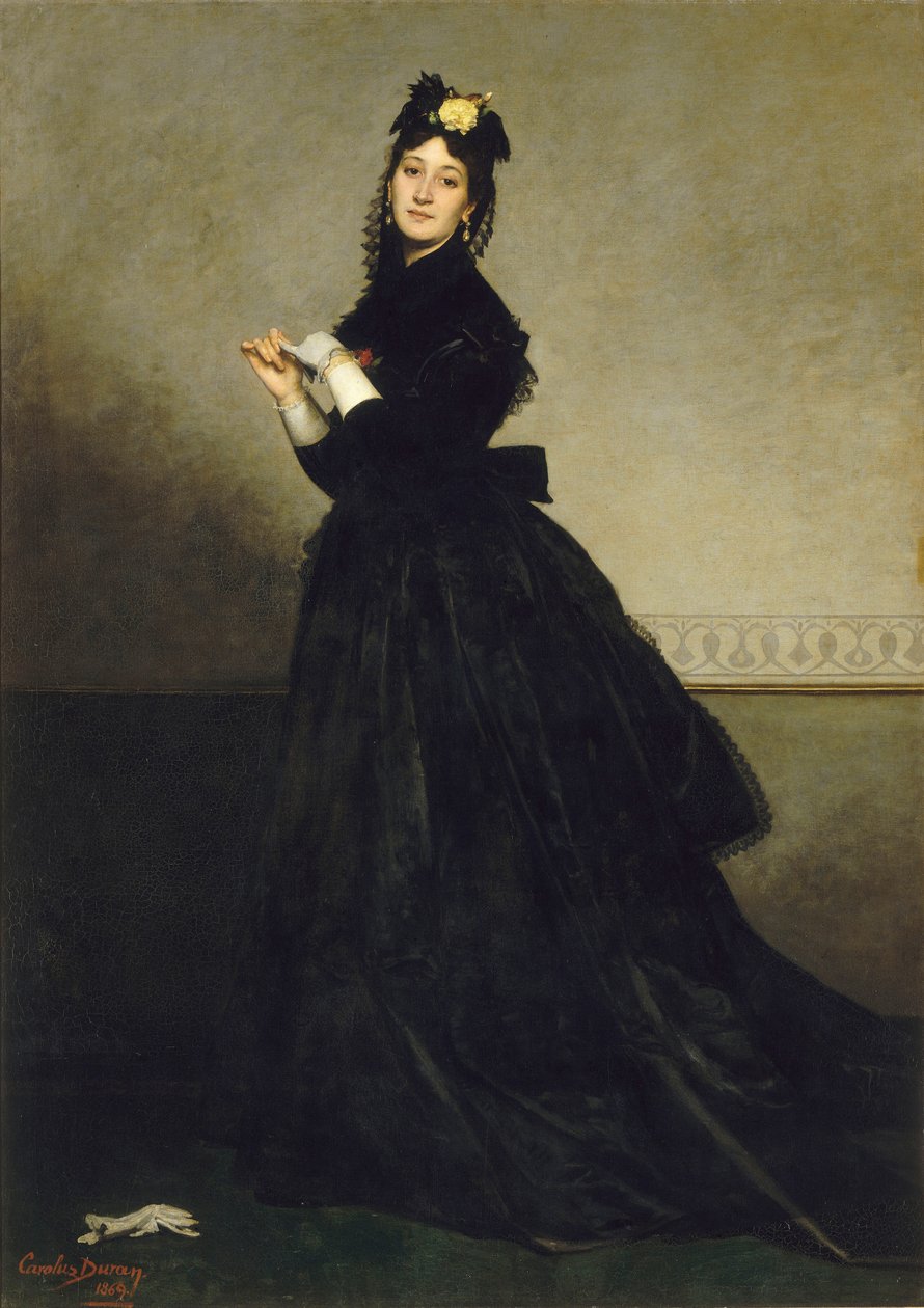 La Dame aux gants La Dama con el Guante, 1869 de Charles Emile Auguste Carolus Duran