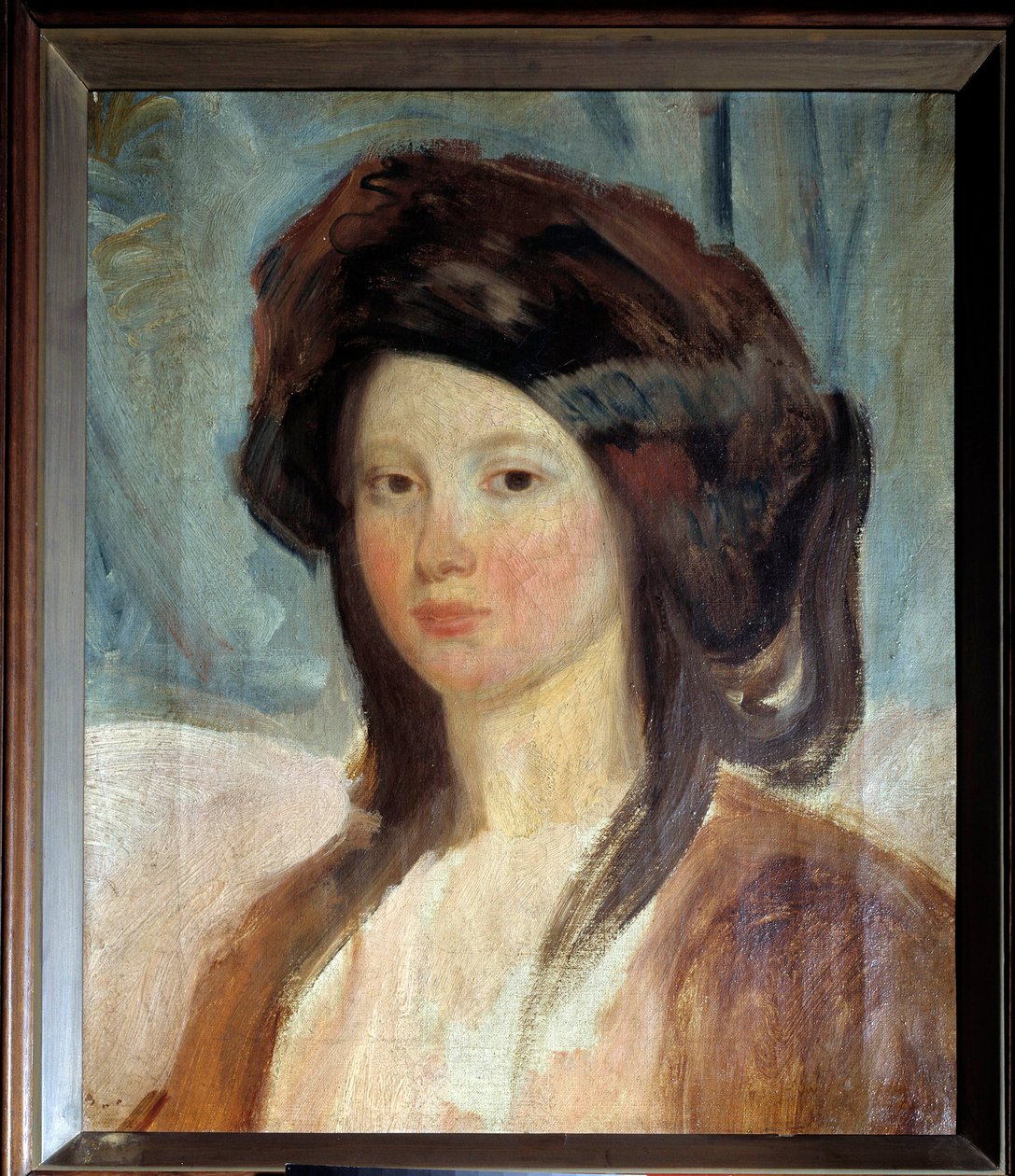 Retrato de Juliette Drouet, actriz y amante de Victor Hugo de Charles Emile Callande de Champmartin