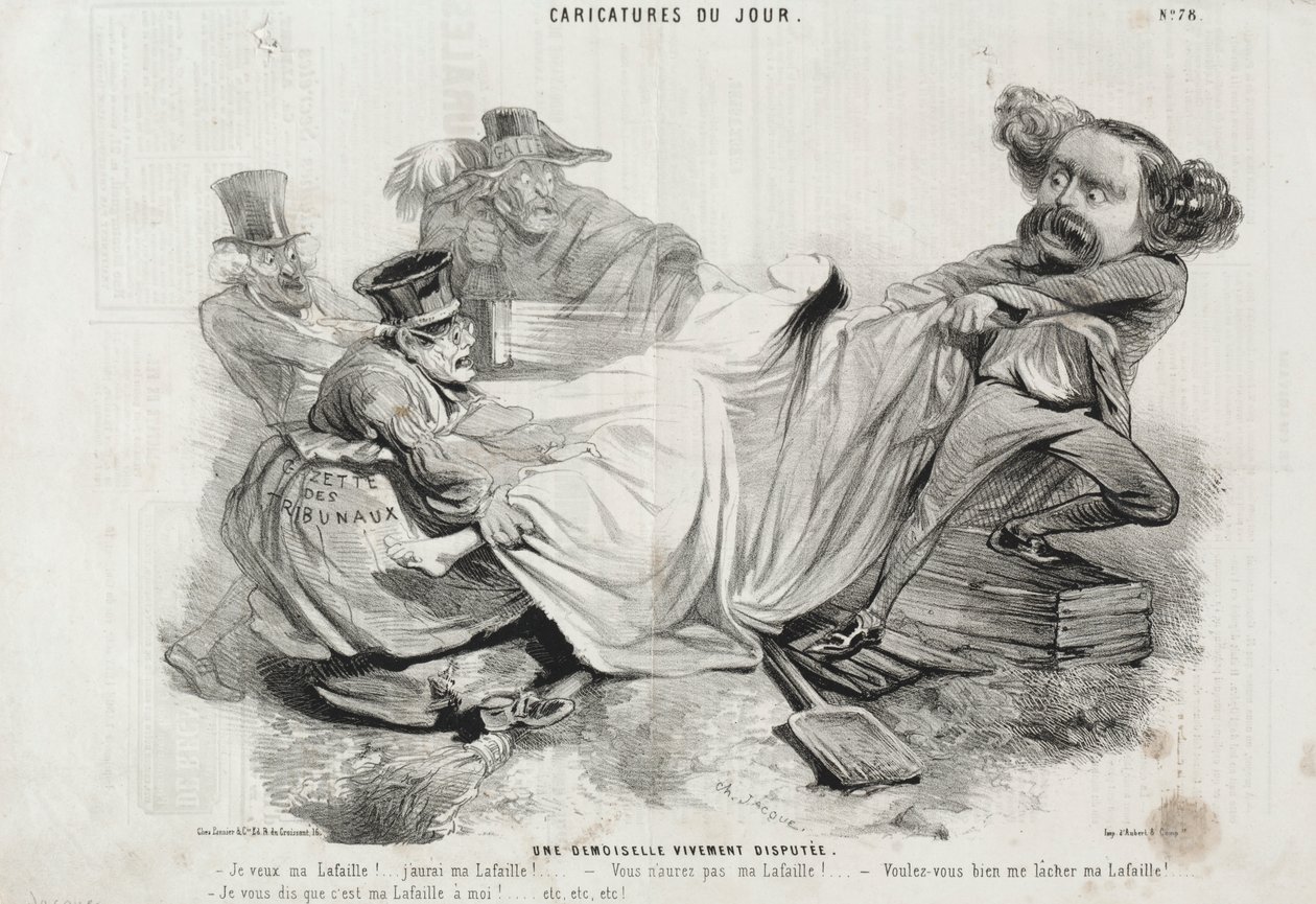 Una joven intensamente disputada de Charles Emile Jacque
