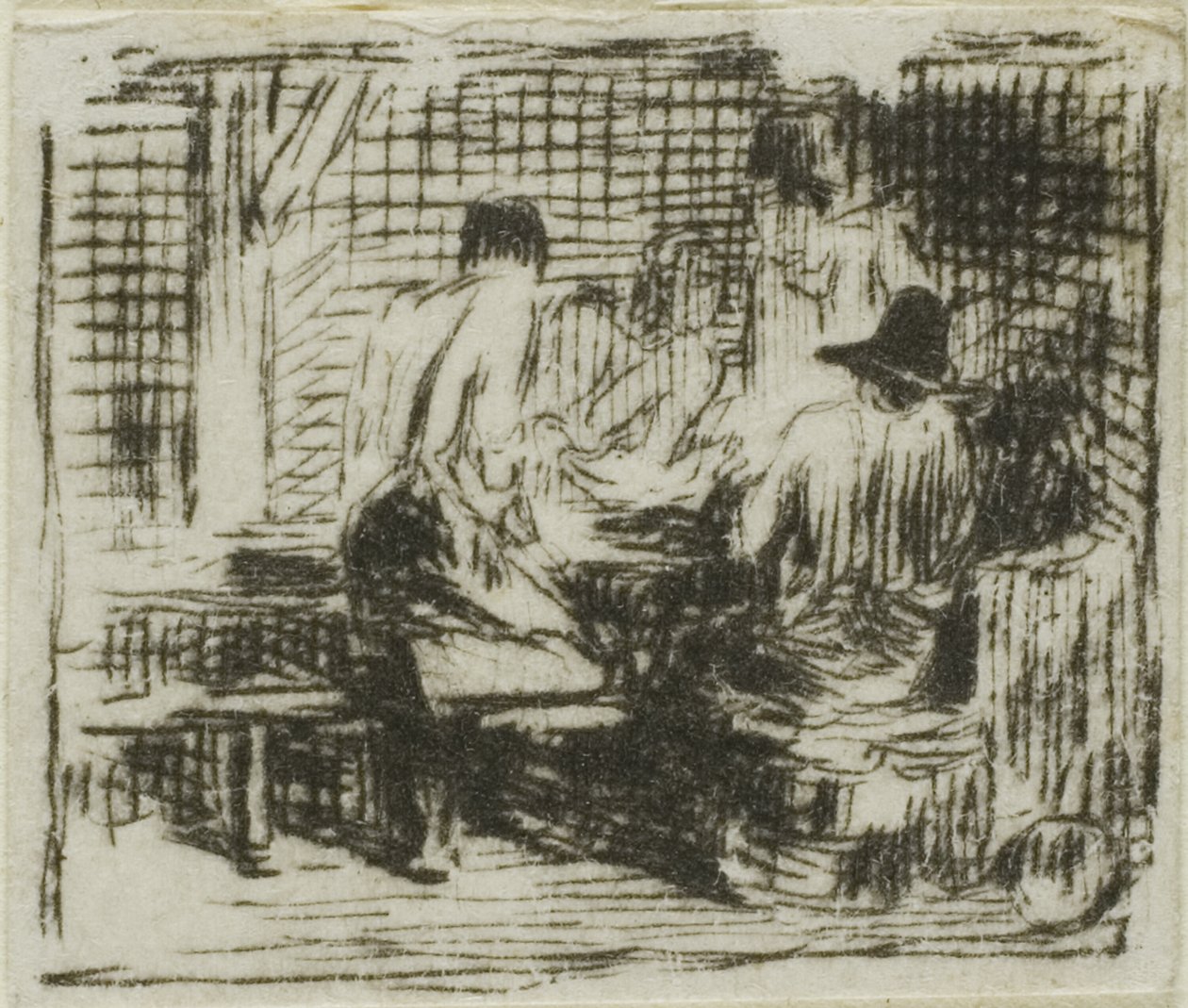 Bebedores de Charles Emile Jacque