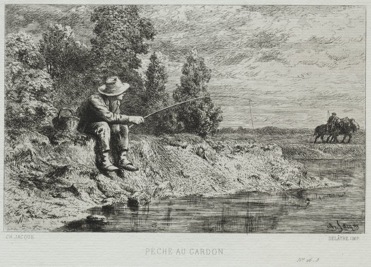 Pesca de Charles Emile Jacque