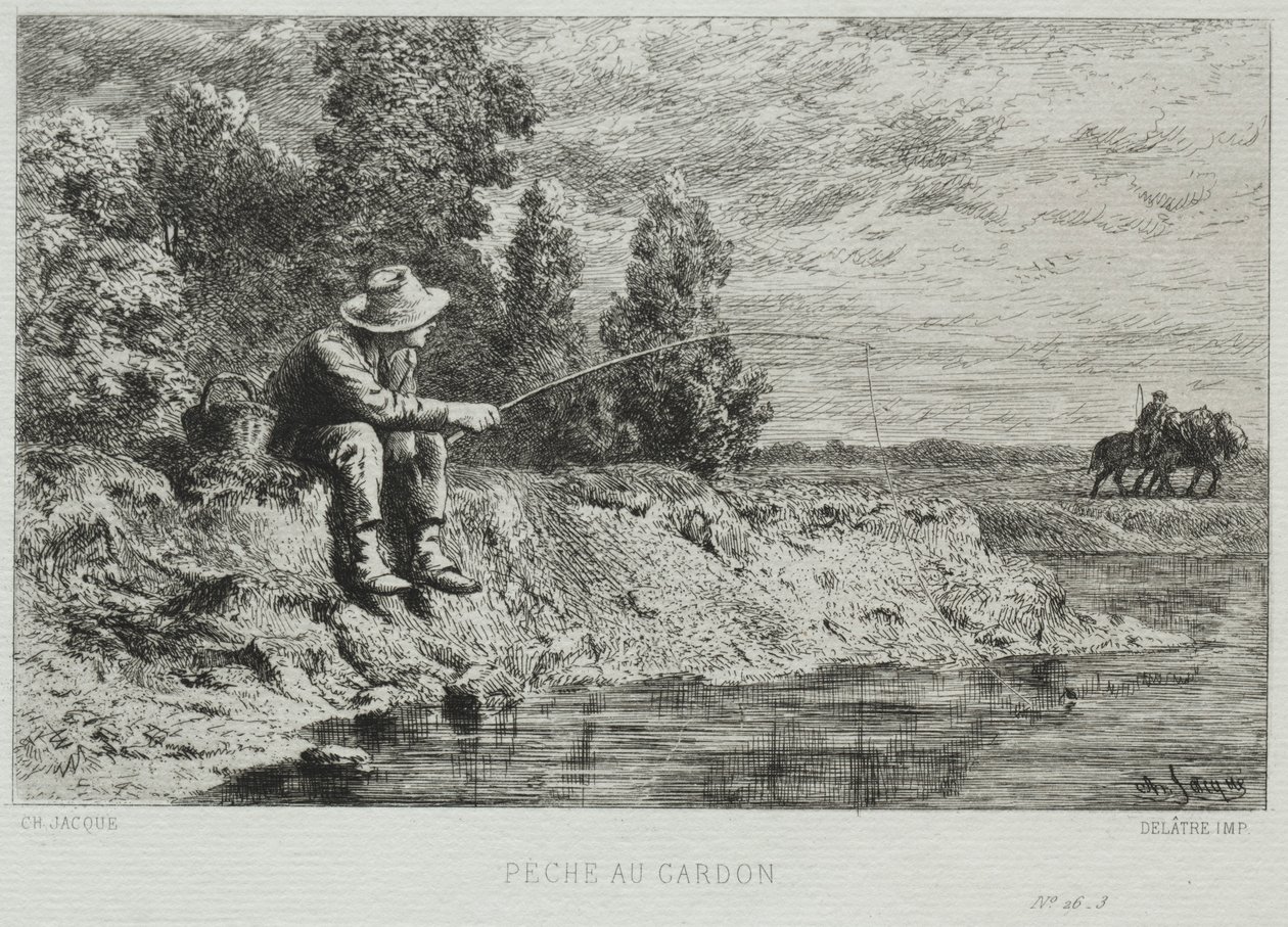 Pesca de Charles Emile Jacque