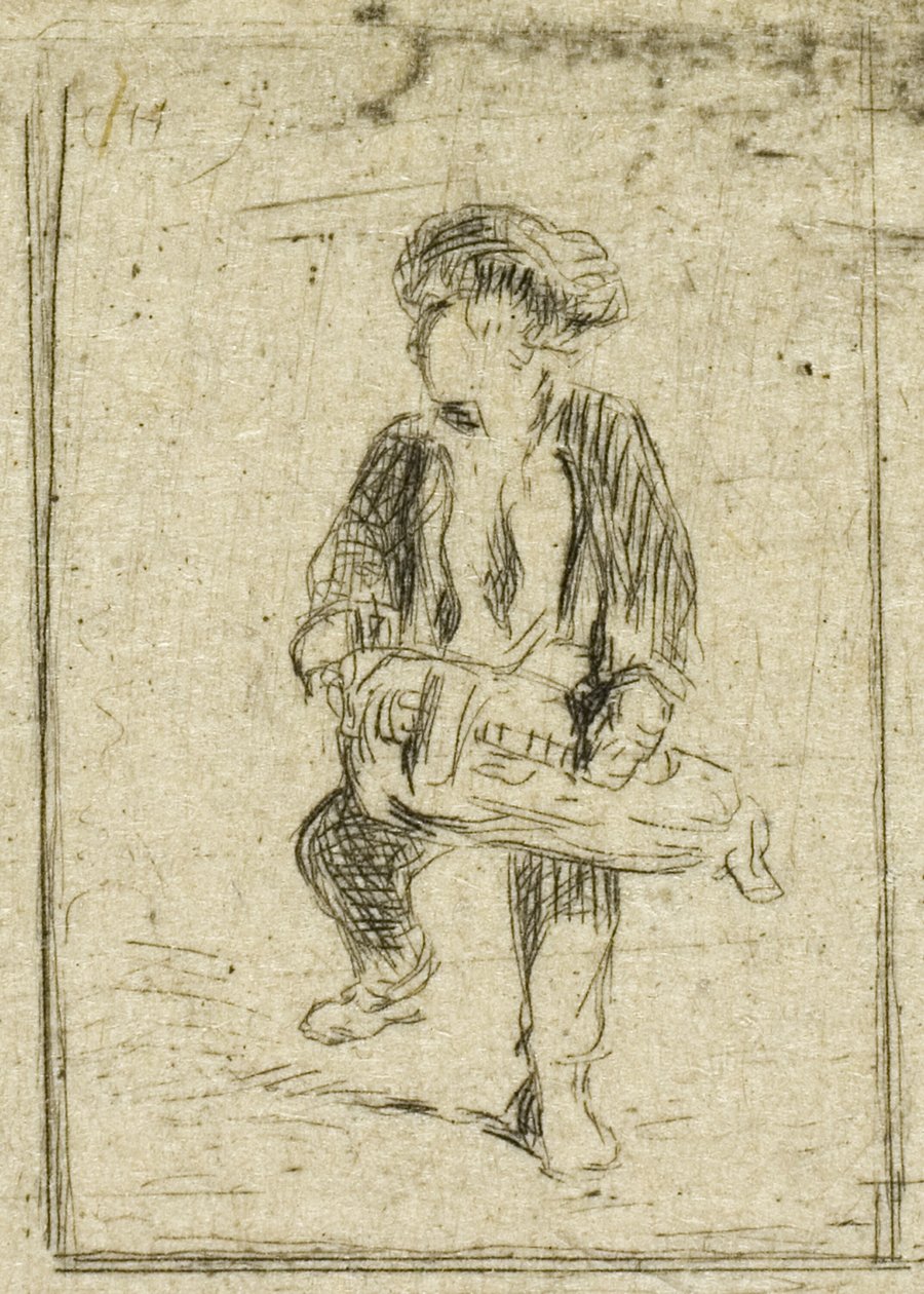 Tocador de zanfoña de Charles Emile Jacque