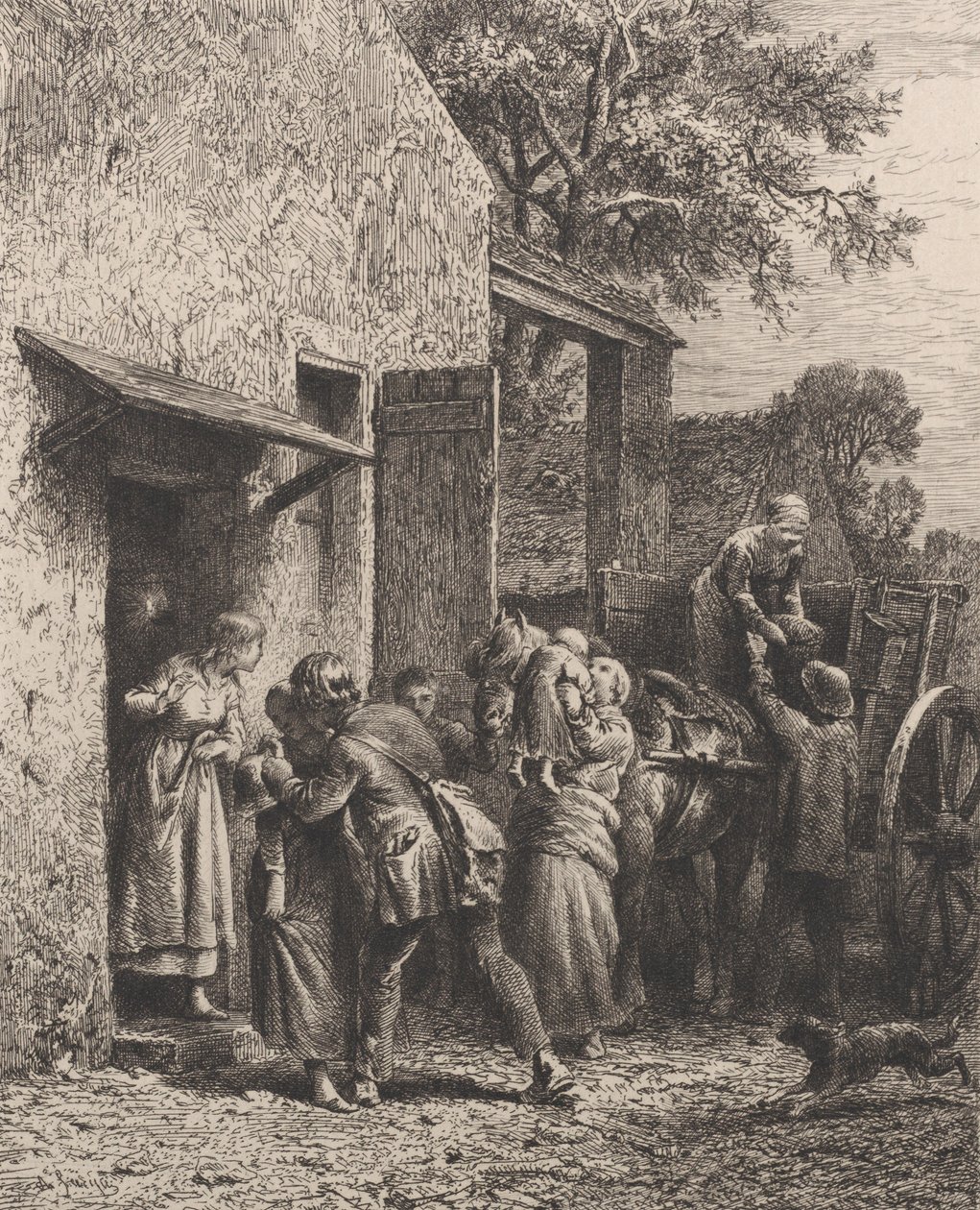 Mañana de Año Nuevo, 1865 de Charles Emile Jacque