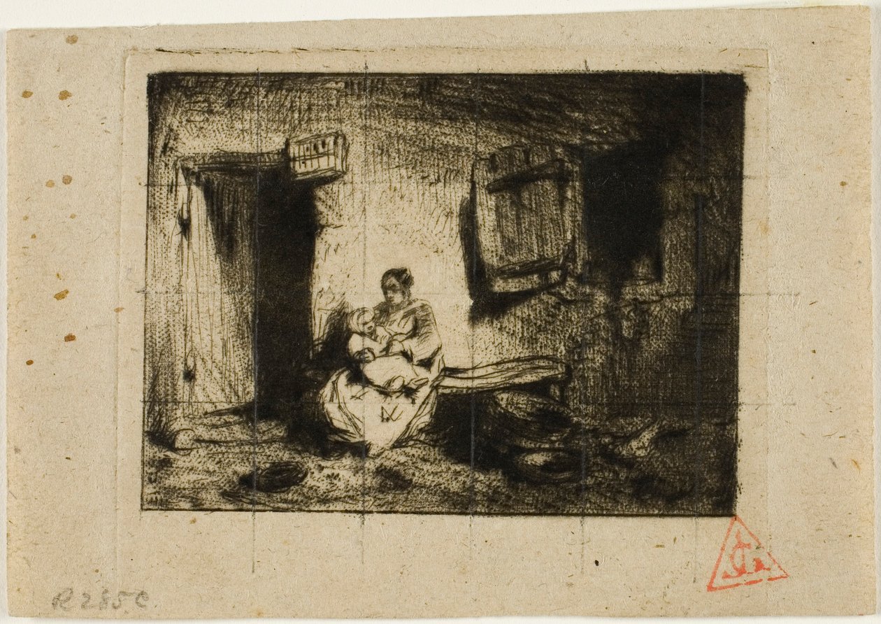 Niñera de Charles Emile Jacque
