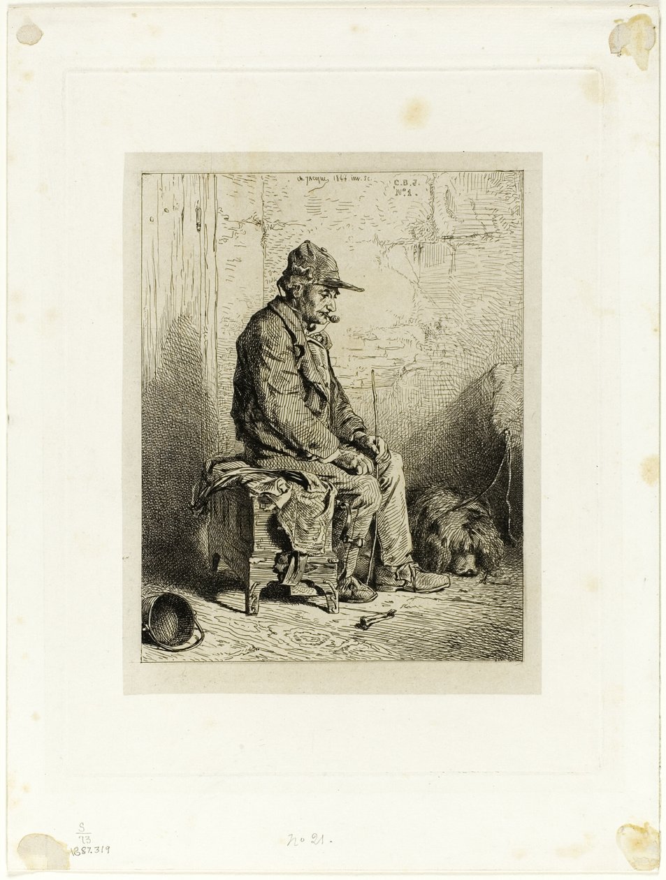 Organillero de Charles Emile Jacque