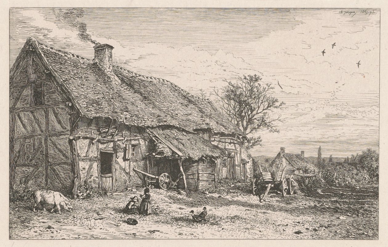Casa de campesino de Charles Emile Jacque