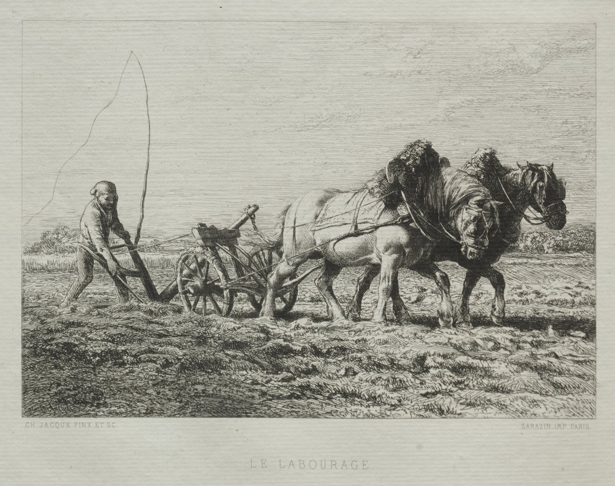 Arando de Charles Emile Jacque