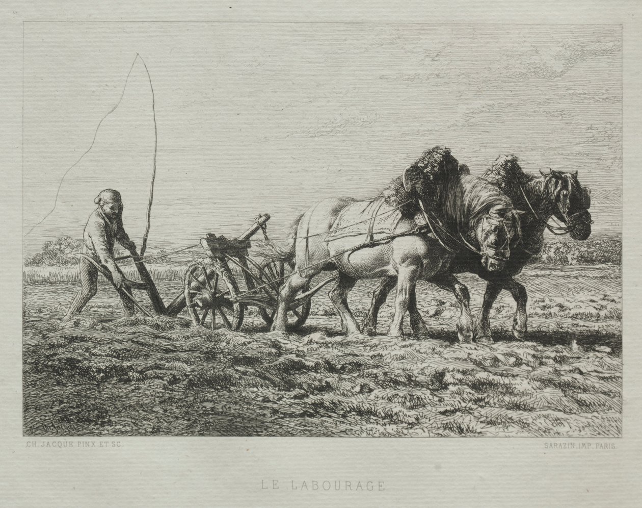 Arando de Charles Emile Jacque