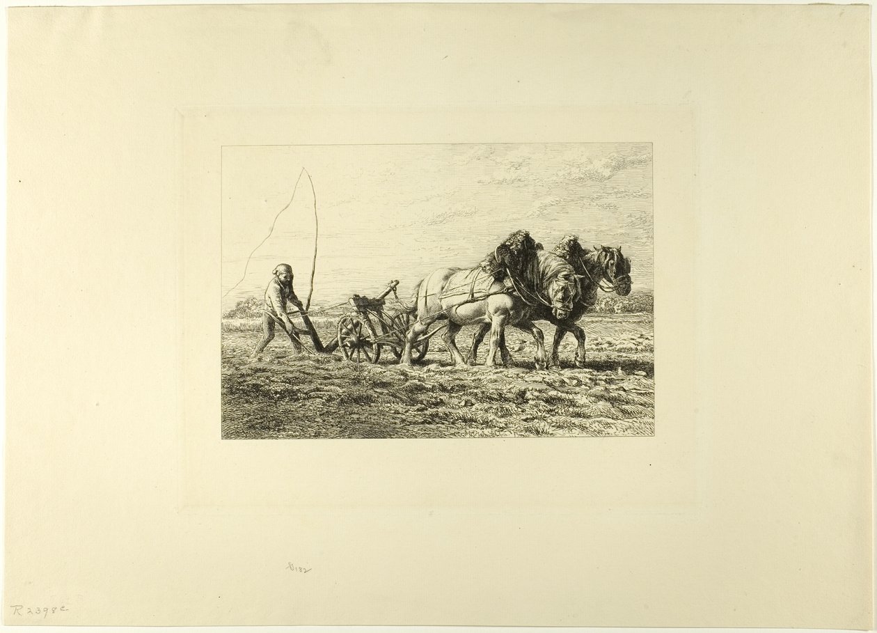 Arando de Charles Emile Jacque