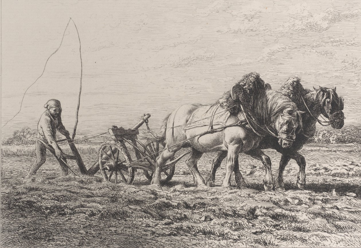 Arando de Charles Emile Jacque