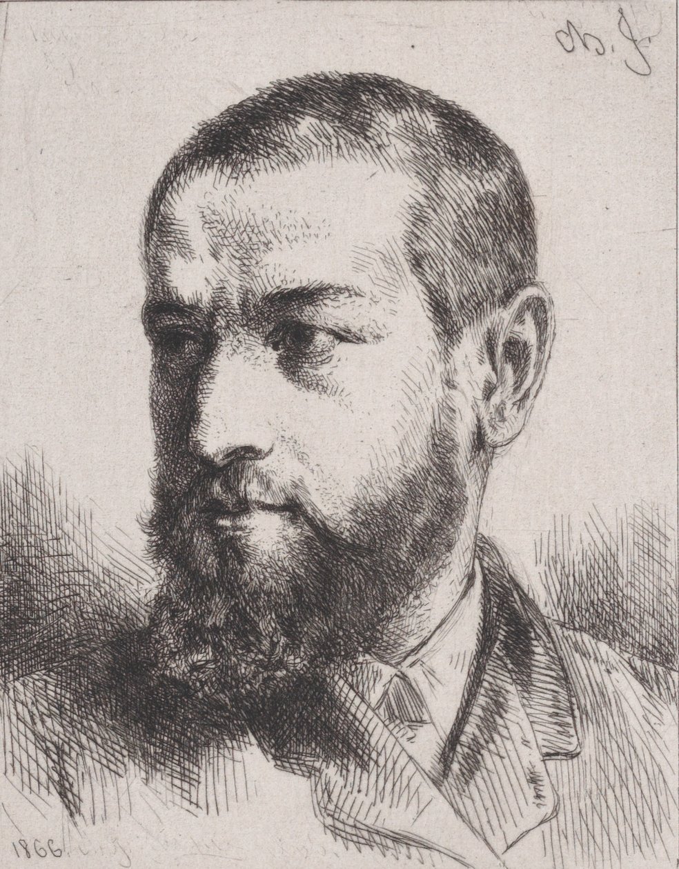 Retrato de J.J. Guiffrey de Charles Emile Jacque