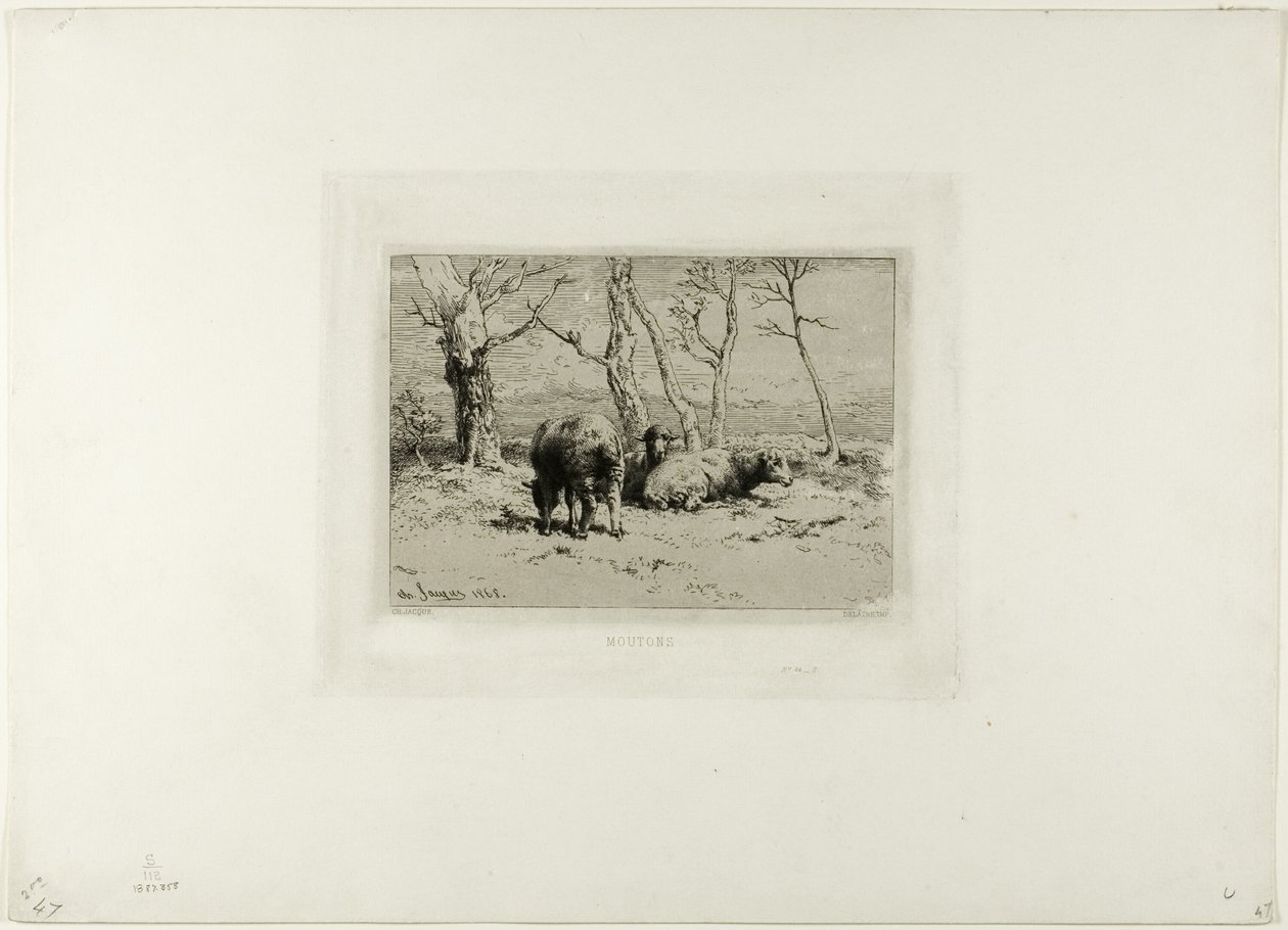 Ovejas de Charles Emile Jacque