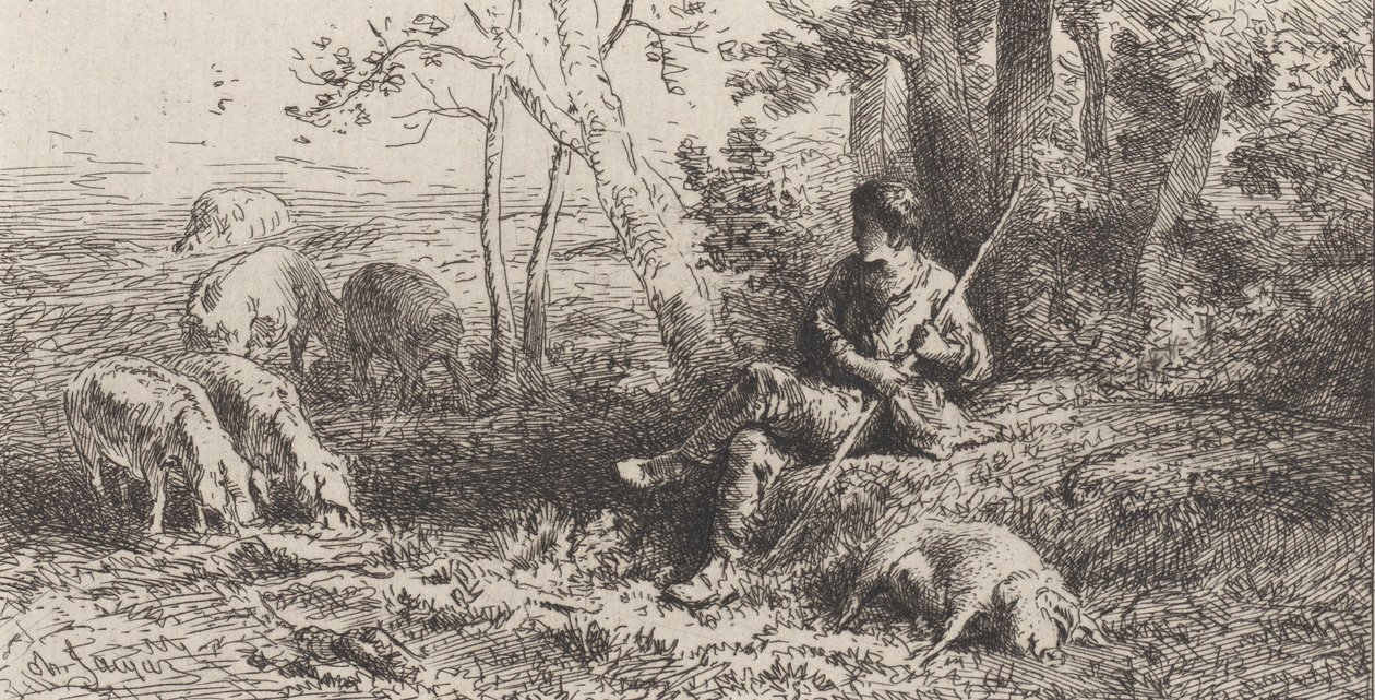 Pequeña Piara, 1864 de Charles Emile Jacque