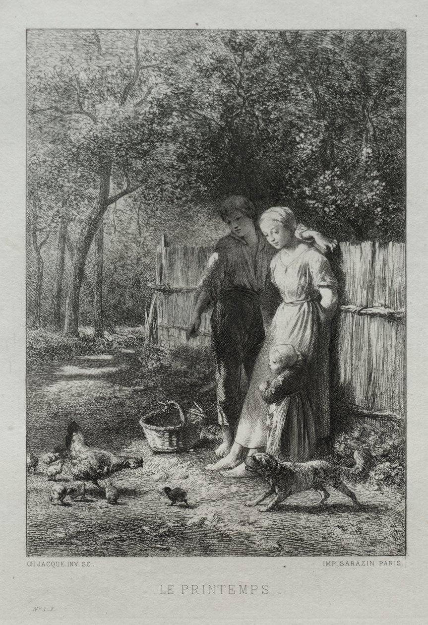Primavera de Charles Emile Jacque