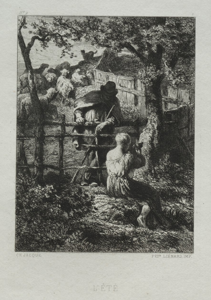Día de verano de Charles Emile Jacque