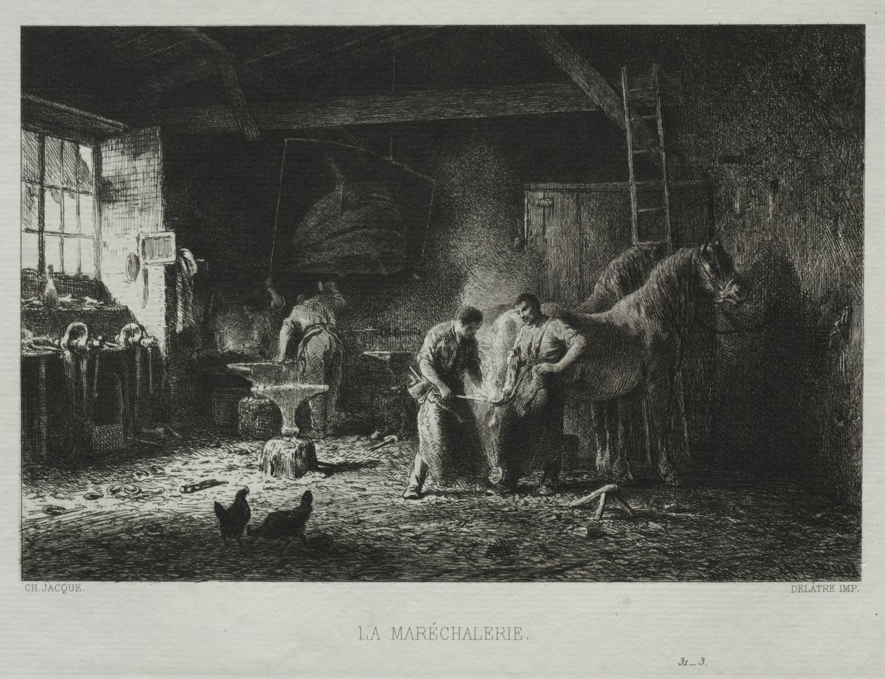 La Herrería de Charles Emile Jacque