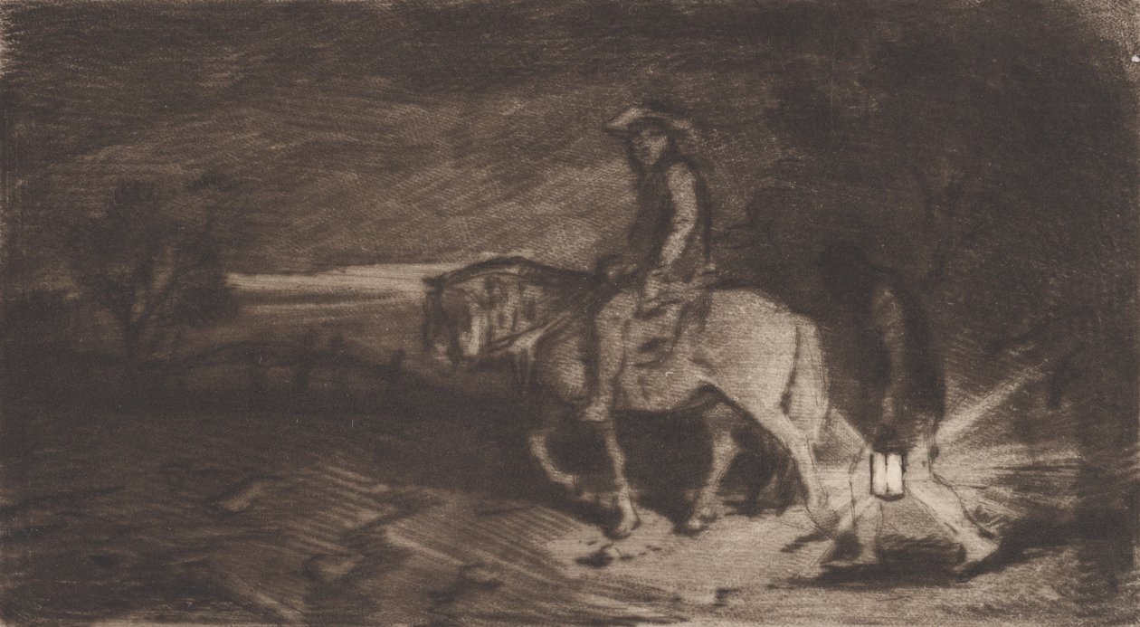 El caballero de Charles Emile Jacque