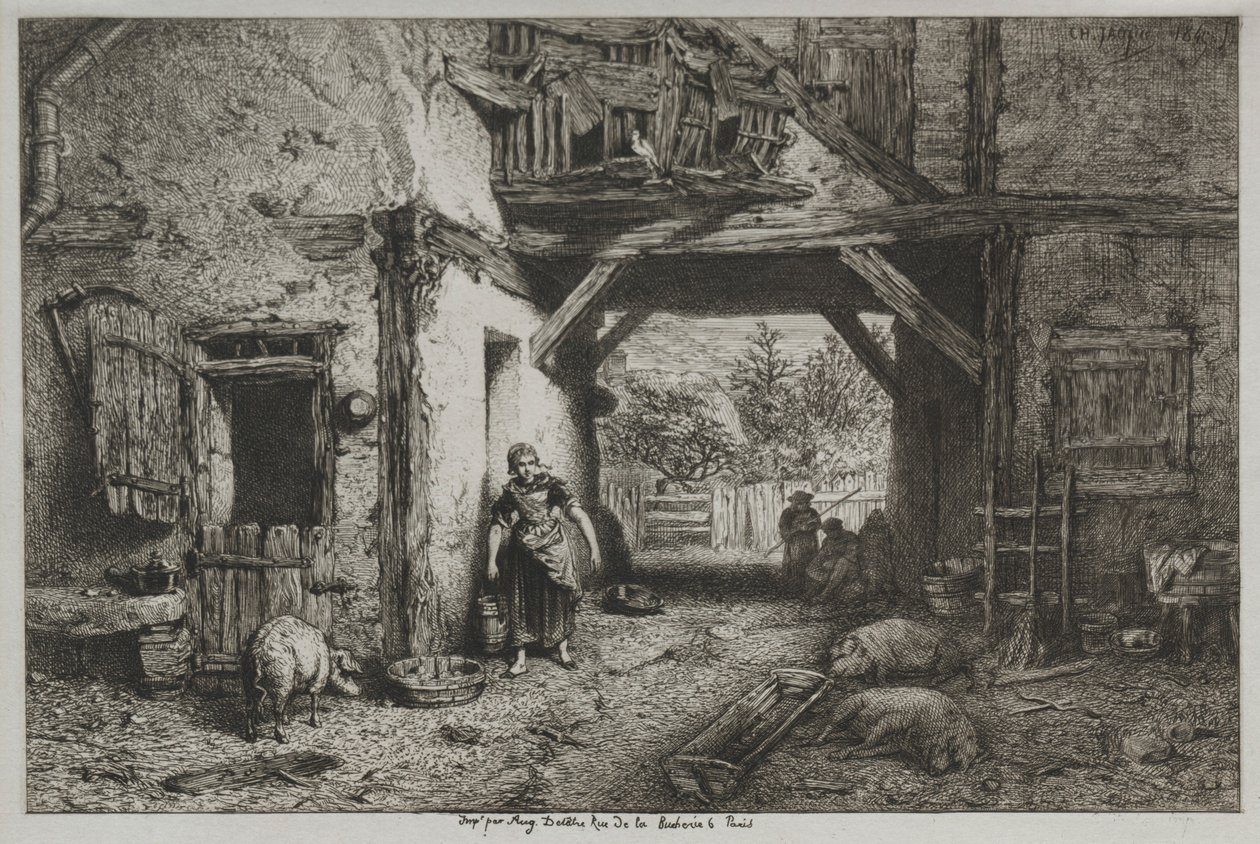 El corral de Charles Emile Jacque