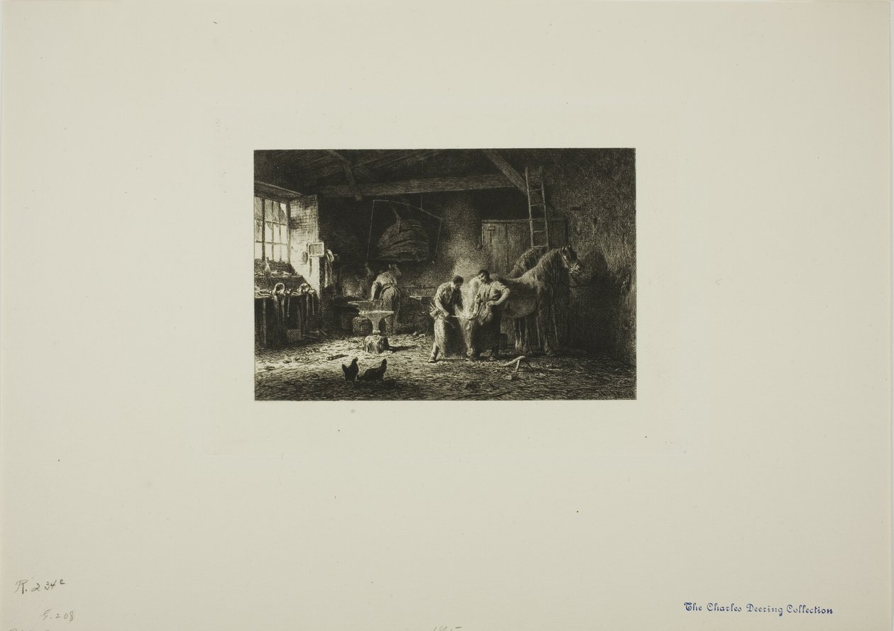 La herrería de Charles Emile Jacque