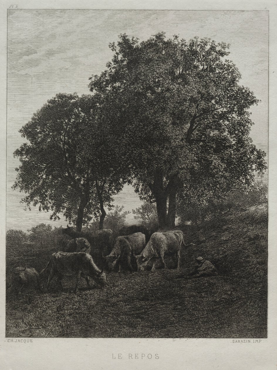 El reposo de Charles Emile Jacque