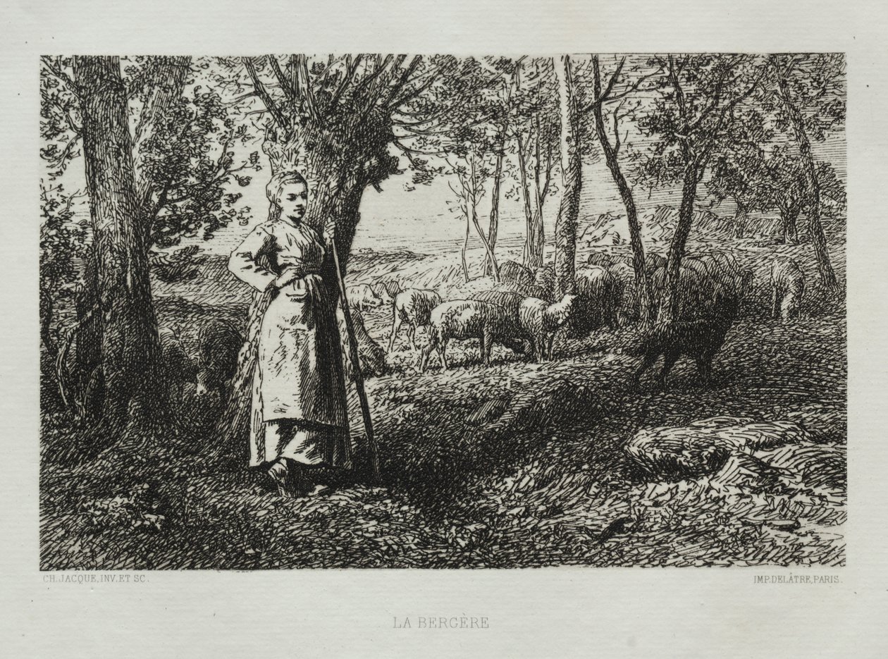 La pastora de Charles Emile Jacque