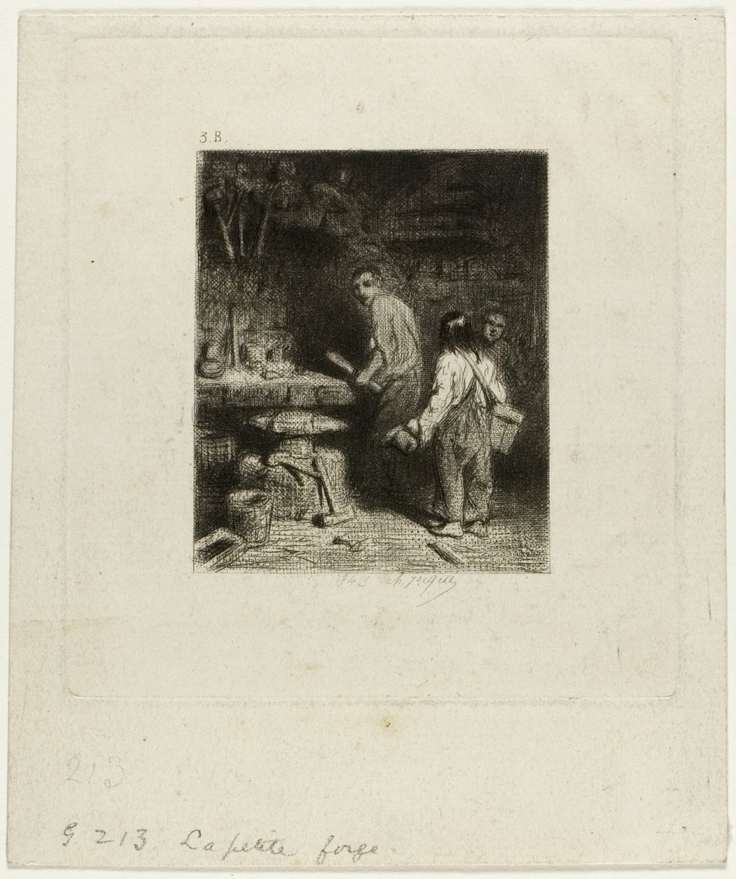 La Pequeña Forja de Charles Emile Jacque