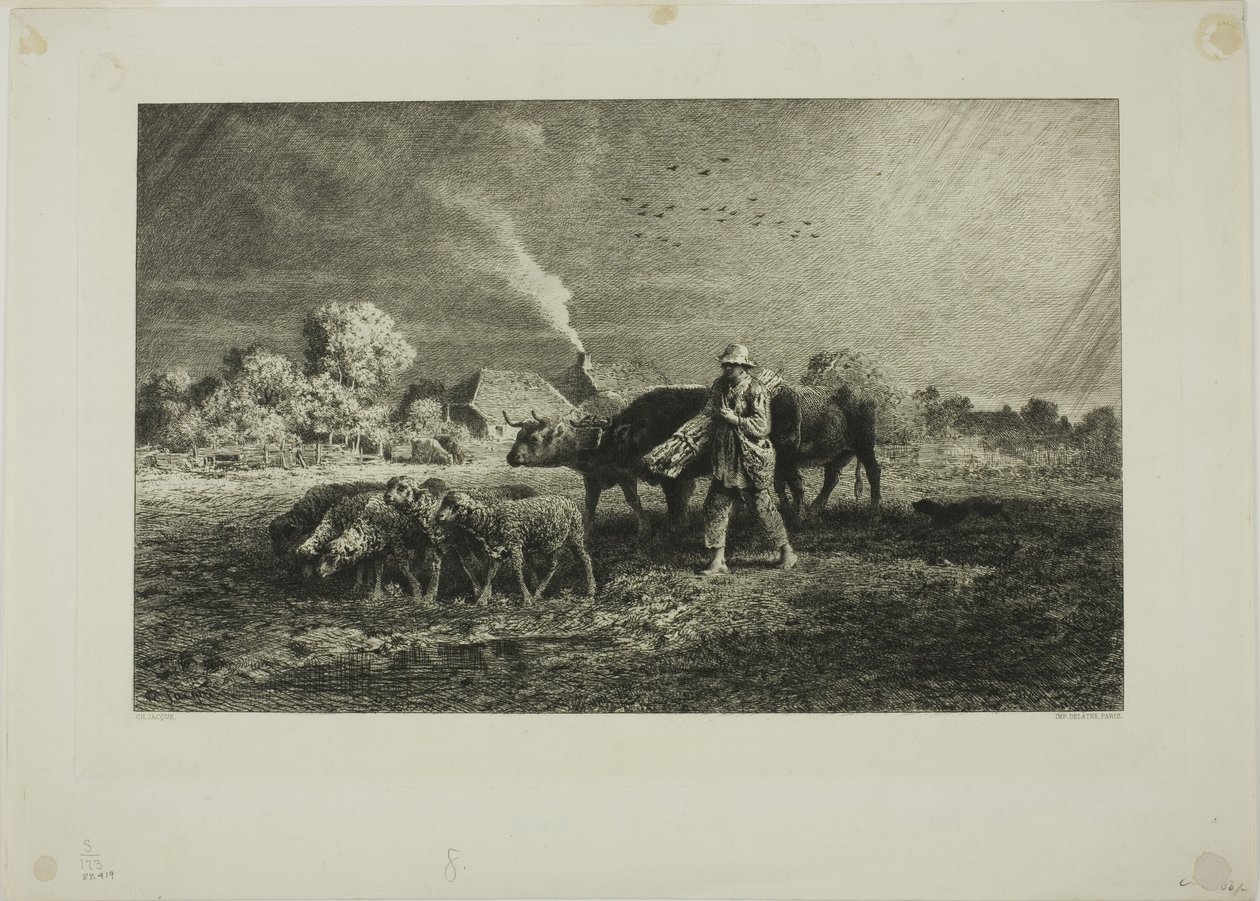 La tormenta de Charles Emile Jacque