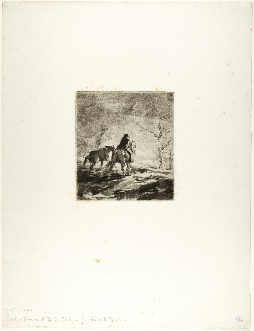 Viajero a Caballo de Charles Emile Jacque