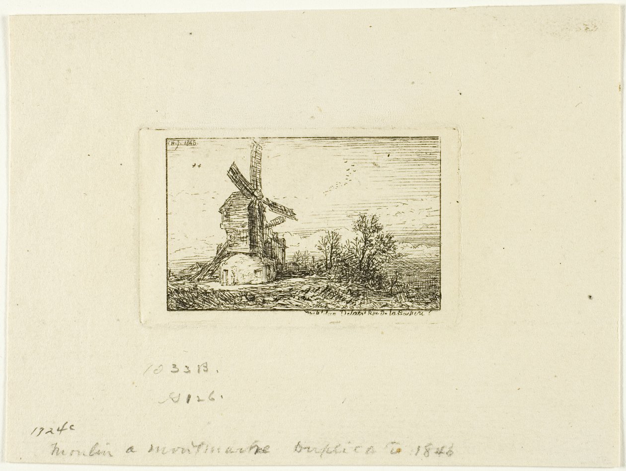 Molino de Viento de Charles Emile Jacque